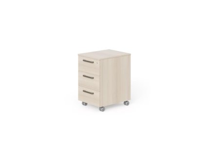 Kontajner mobilný 3 zásuvky Lenza Wels, 40,8x63,3x50,4cm, agát svetlý