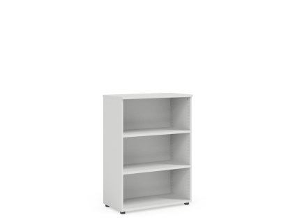 Policová skriňa BASIC, otvorená, 80x40x111,7cm, biela