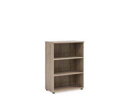Policová skriňa BASIC, otvorená, 80x40x111,7cm, dub Sonoma