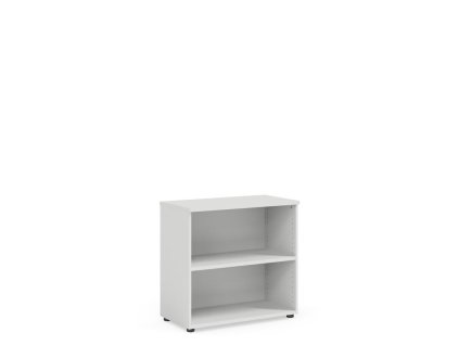 Policová skriňa BASIC, otvorená, 80x40x76,5cm, biela