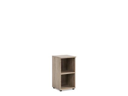 Policová skriňa BASIC, otvorená, 40x40x76,5cm, dub Sonoma