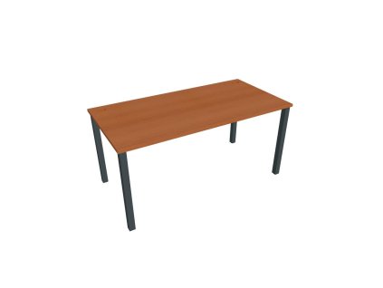 Pracovný stôl Uni, 160x75,5x80 cm, čerešňa/čierna