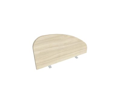Paraván Hobis na hranu stola, oblý, 80 cm, agát