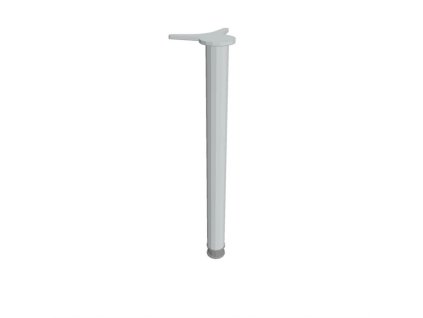 Tubusová noha, d.6 cm, v.72-74,5 cm, kruhová, sivá