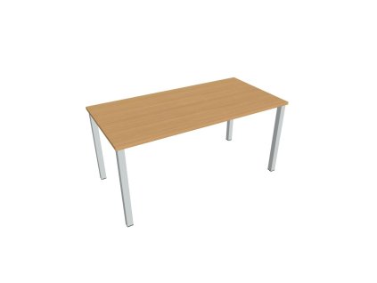 Rokovací stôl Uni, 160x75,5x80 cm, buk/sivá