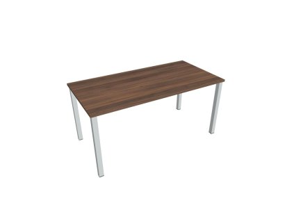 Rokovací stôl Uni, 160x75,5x80 cm, orech/sivá