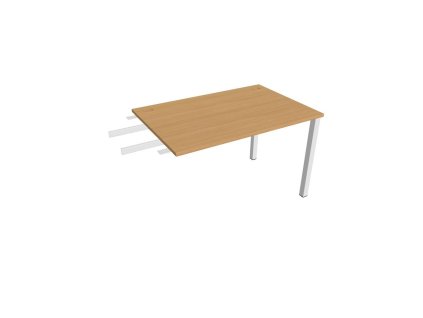 Pracovný stôl Uni, reťaziaci, 120x75,5x80 cm, buk/biela