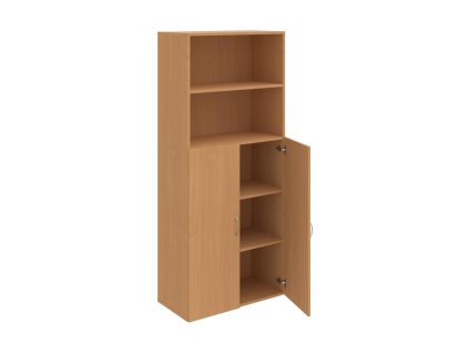 Policová skriňa Drive, 80x185x42 cm, buk/buk