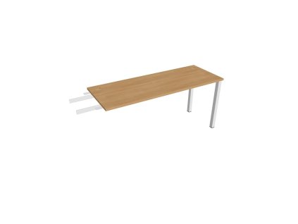 Pracovný stôl Uni, reťaziaci, 160x75,5x60 cm, dub/biela