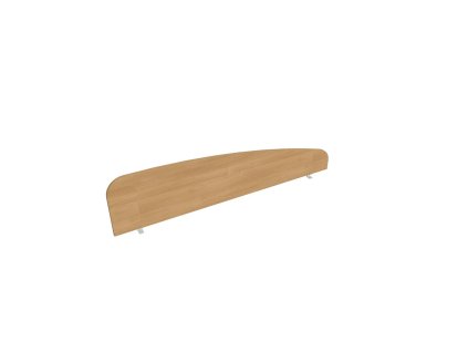 Paraván Hobis na hranu stola, oblý, 180 cm, dub