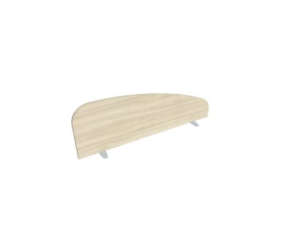 Paraván Hobis na plochu stola, oblý, 120 cm, agát