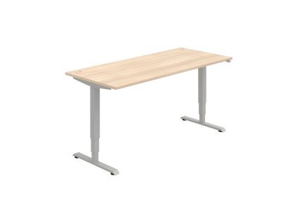 Pracovný stôl RUN, ZO, 3S, 180x64,5-130,5x80 cm, agát/čierna