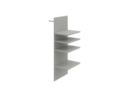 Šatníková vložka Strong, do skrine v.192 cm, sivá