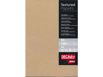 Štrukturovaný papier Kraft, 95g, 100 hárkov