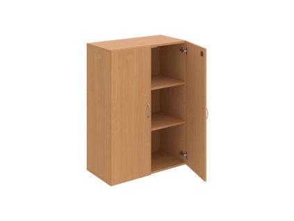 Policová skriňa Drive, zámok, 80x111x42 cm, buk/buk