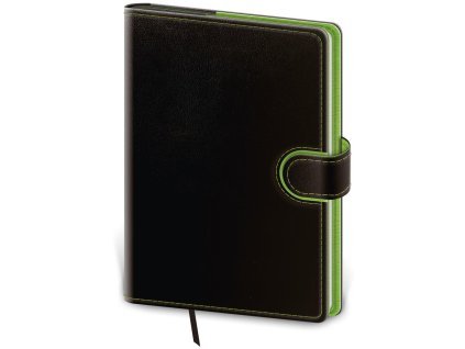 Diár Flip denný A5 14,3x20,5cm - čierno/zelený 2026