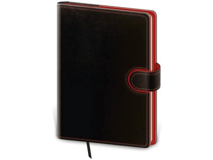 Diár Flip týždenný A5 14,3x20,5cm - čierno/červený 2026