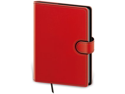 Diár Flip týždenný A5 14,3x20,5cm - červeno/čierny 2026