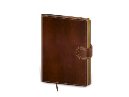 Diár Flip týždenný A5 14,3x20,5cm - hnedo/hnedá 2026
