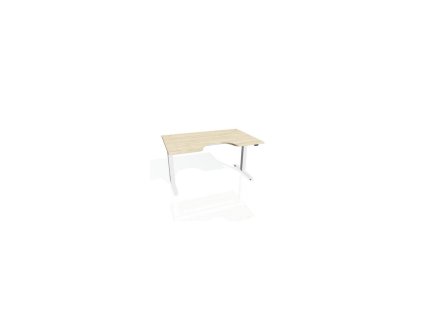 Pracovný stôl Motion Ergo, ZO, 2S, 160x70,5-120,5x90 cm, agát/biela