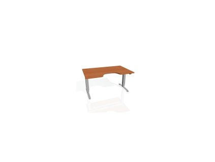Pracovný stôl Motion Ergo, ZO, 3S, 180x61-128x90 cm, čerešňa/sivá