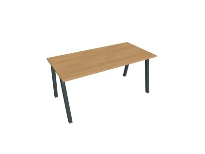 Rokovací stôl UNI A, 160x75,5x80 cm, dub/čierna
