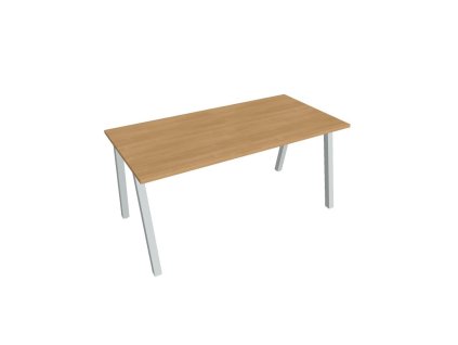 Rokovací stôl UNI A, 160x75,5x80 cm, dub/sivá