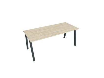 Rokovací stôl UNI A, 180x75,5x80 cm, agát/čierna