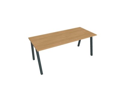 Rokovací stôl UNI A, 180x75,5x80 cm, dub/čierna