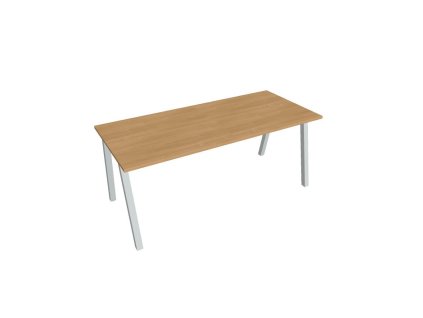 Rokovací stôl UNI A, 180x75,5x80 cm, dub/sivá