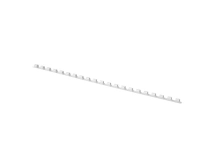 Plastové hrebene Q-CONNECT 6mm biele
