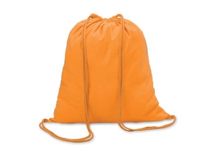 Vrecko bavlnené sťahovacie 100gr/m² 41x37 cm oranžové