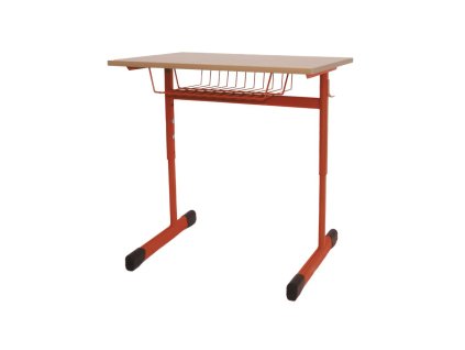 Jednomiestna lavica výškovo nastaviteľná, veľ. 3-5, červená