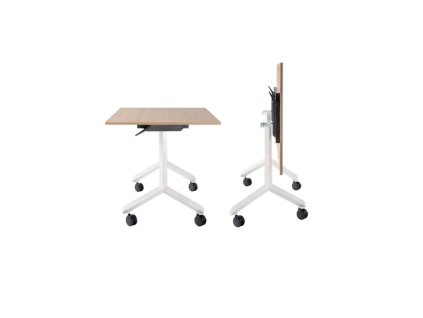 Sklápací stôl PRO 120 cm, bez dosky, podnož biela