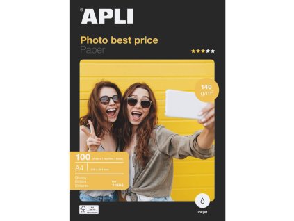 Fotopapier APLI A4 Best Price lesklý, 140g, 100 hárkov