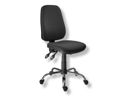 Kancelárska stolička 1140 ASYN C chróm/čierna D02
