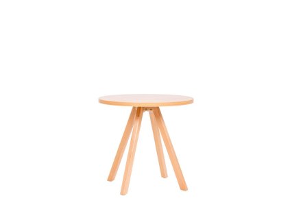 Konferenčný stolík WOOD, v. 55,5cm, p. 60 cm, doska buk + podnož buk