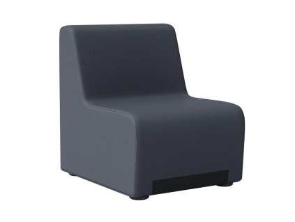 Kreslo Rubico100 bez podrúčiek, 61 x76x76cm, látka BN6 sivá