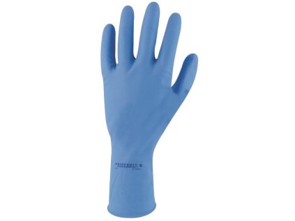 Rukavice ochranné latexové SEMPERVELVET modré veľ. 7/S
