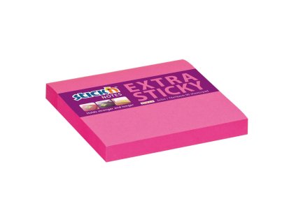 Samolepiaci bloček Stick’n Hopax, 76x76 mm, neónovo ružový