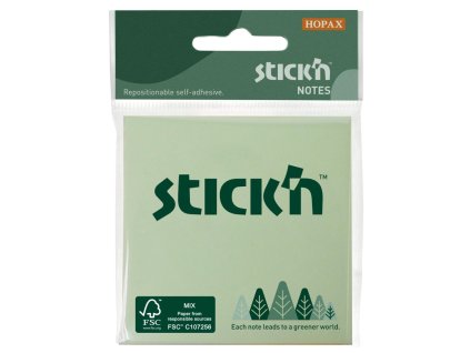 Samolepiaci bloček Stick’n Hopax 76x76mm mix pastelových farieb 3x50 lístkov