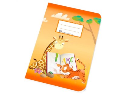 Zošit 512, A5, 10 listov, linajkový s 2 pomocnými linkami