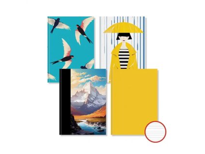 Záznamová kniha A5 144 listov linajková