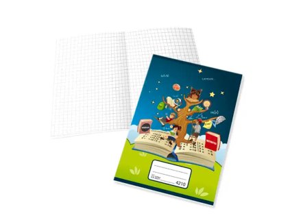 Zošit 4210, A4, 20 listov, štvorčekový