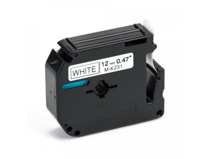Samolepiaca páska Brother M-K231 Páska 12 mm biela/čierna