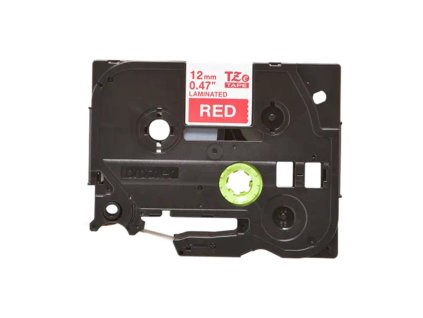 Samolepiaca páska Brother TZe-435 12 mm biele písmo na červenej páske