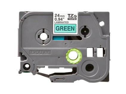 Samolepiaca páska Brother TZe-751 24 mm zelená/čierna