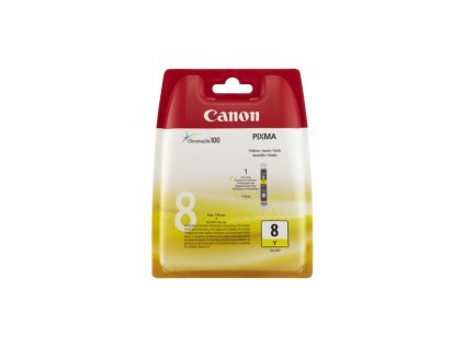 Atramentová náplň Canon CLI-8Y pre Pixma iP4200/5300/MP500/530/600/610/800 yellow (400 str.)