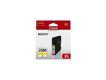 Atramentová náplň Canon PGI-2500Y pre MAXIFY iB4050/MB5050/MB5350 yellow XL (1.520 str.)
