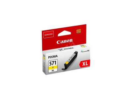 Atramentová náplň Canon CLI-571Y pre MG 5750/5751/6850/6851/7750/7751 yellow XL (11 ml)